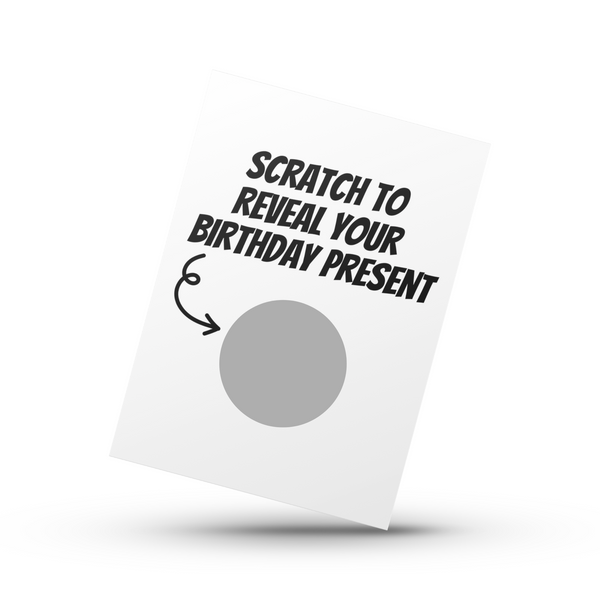 Naughty Birthday Present Scratch Card