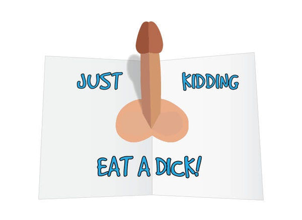 The Original Pop Up Dick Birthday Card