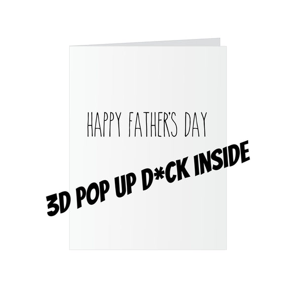 Happy Father's Day - Pop Up Dick Card
