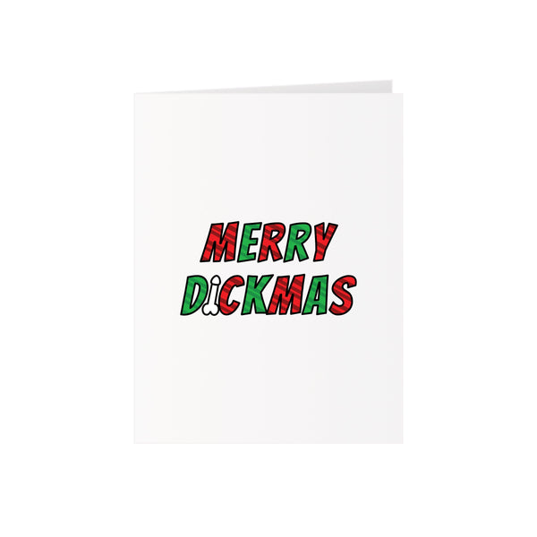 Merry Dickmas Christmas Card - Pop Up Dick