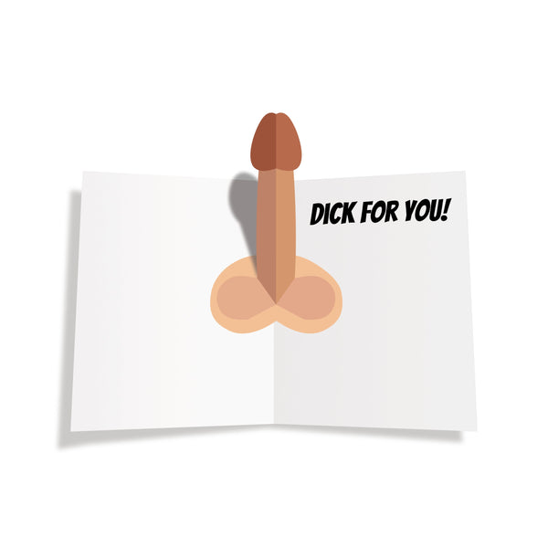 Inside This Card is a Big Dick For You - Pop Up Dick Greeting Card