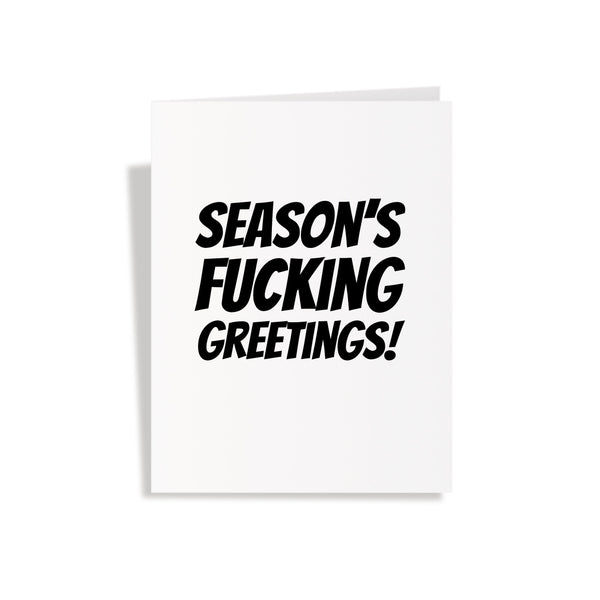 Season's Fucking Greetings - Pop Up Middle Finger Greeting Card