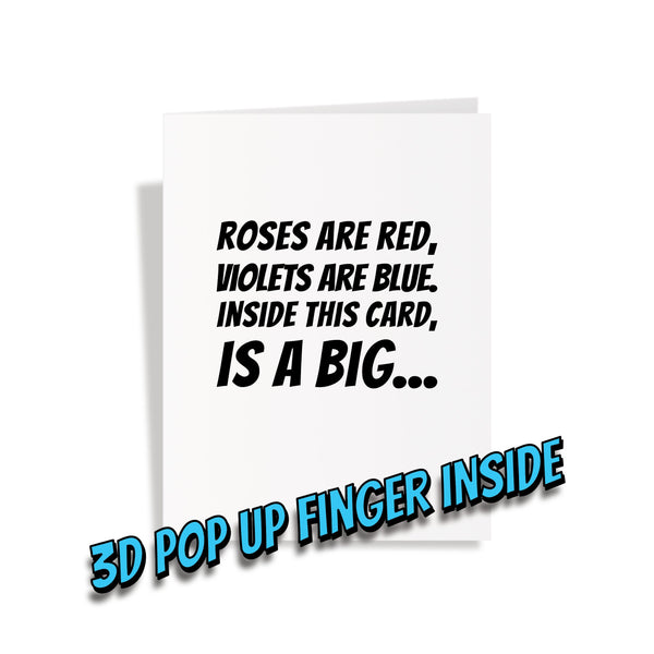A Big Fuck You - Pop Up Middle Finger Greeting Card