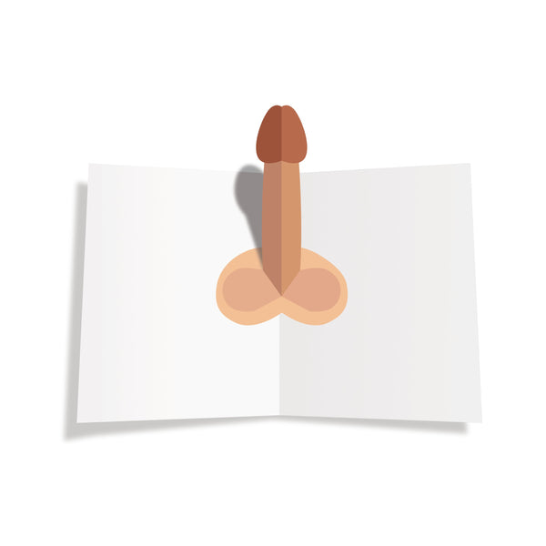 Willy Great Day - Pop Up Dick Greeting Card