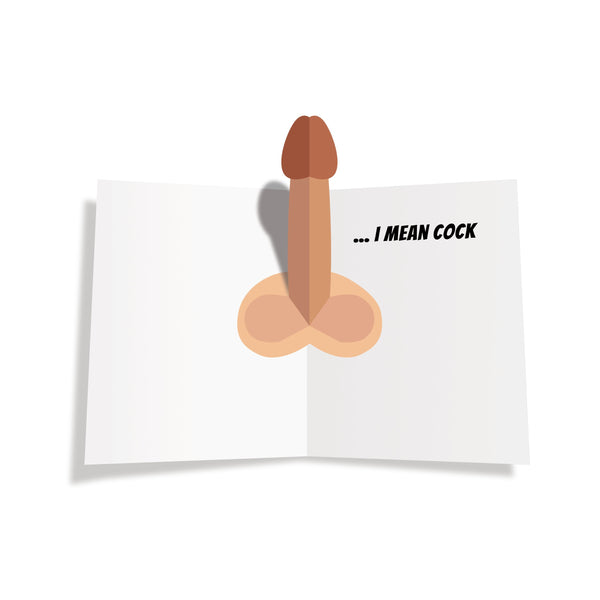 Hope Your Birthday is Full of Cock - Pop Up Dick Greeting Card
