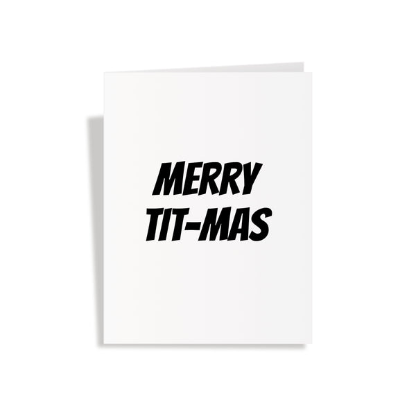 Merry Tit-mas! - Pop Up Boobs Greeting Card
